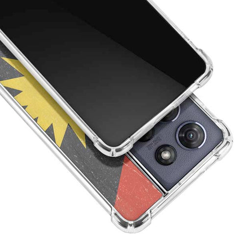 Antigua and Barbuda Flag Distressed Moto G 5G (2025) Clear Case